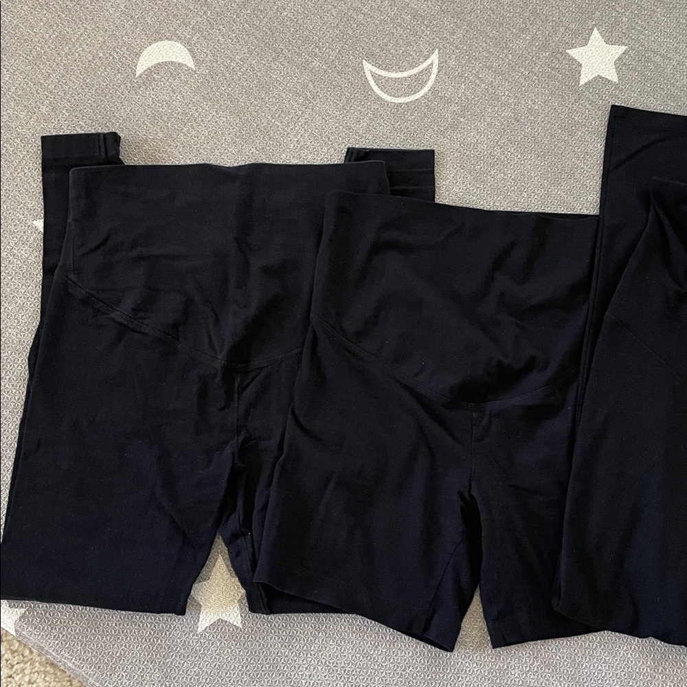 3 Maternity Black Leggings and Shorts